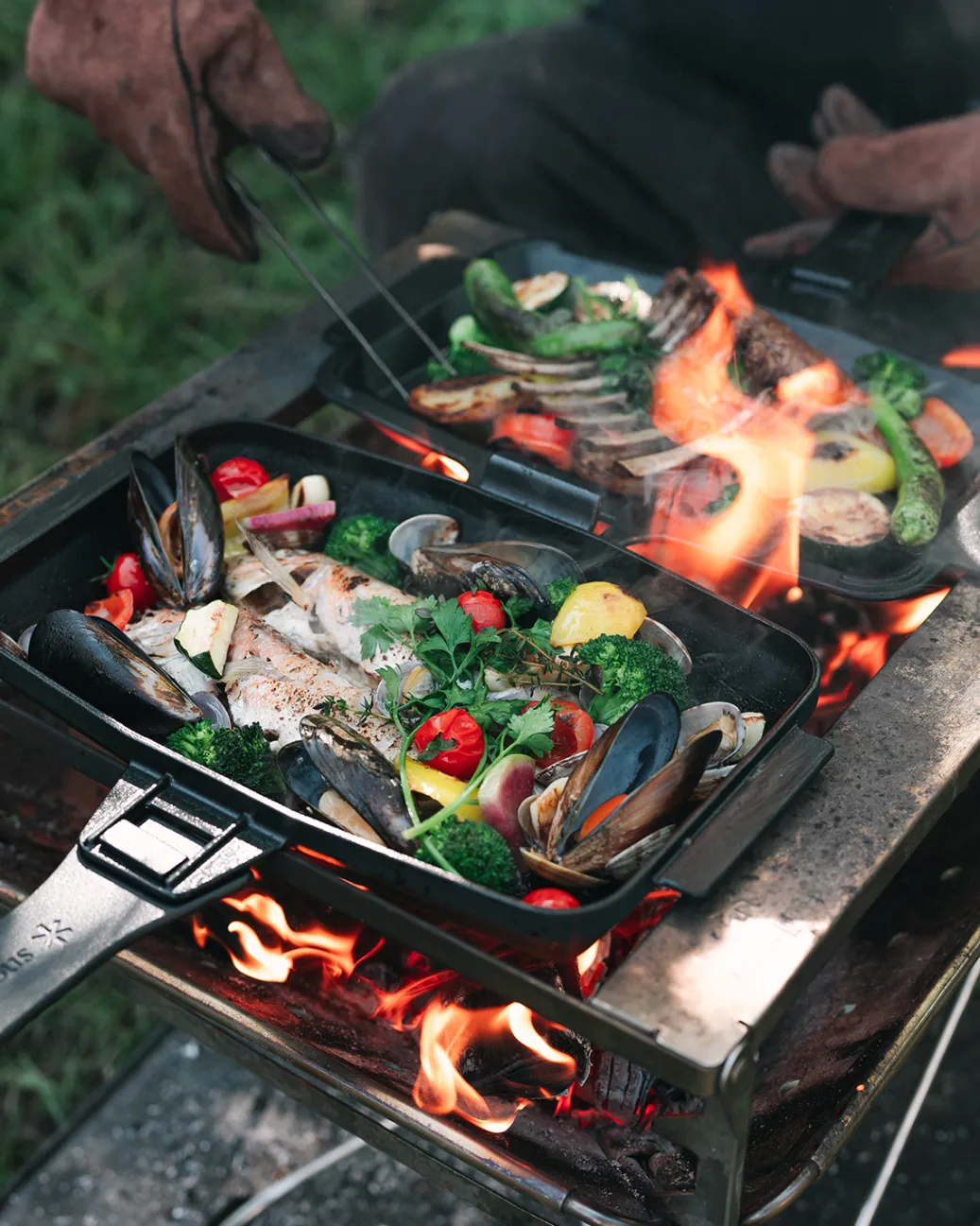 Cast Iron Sandwich Skillet