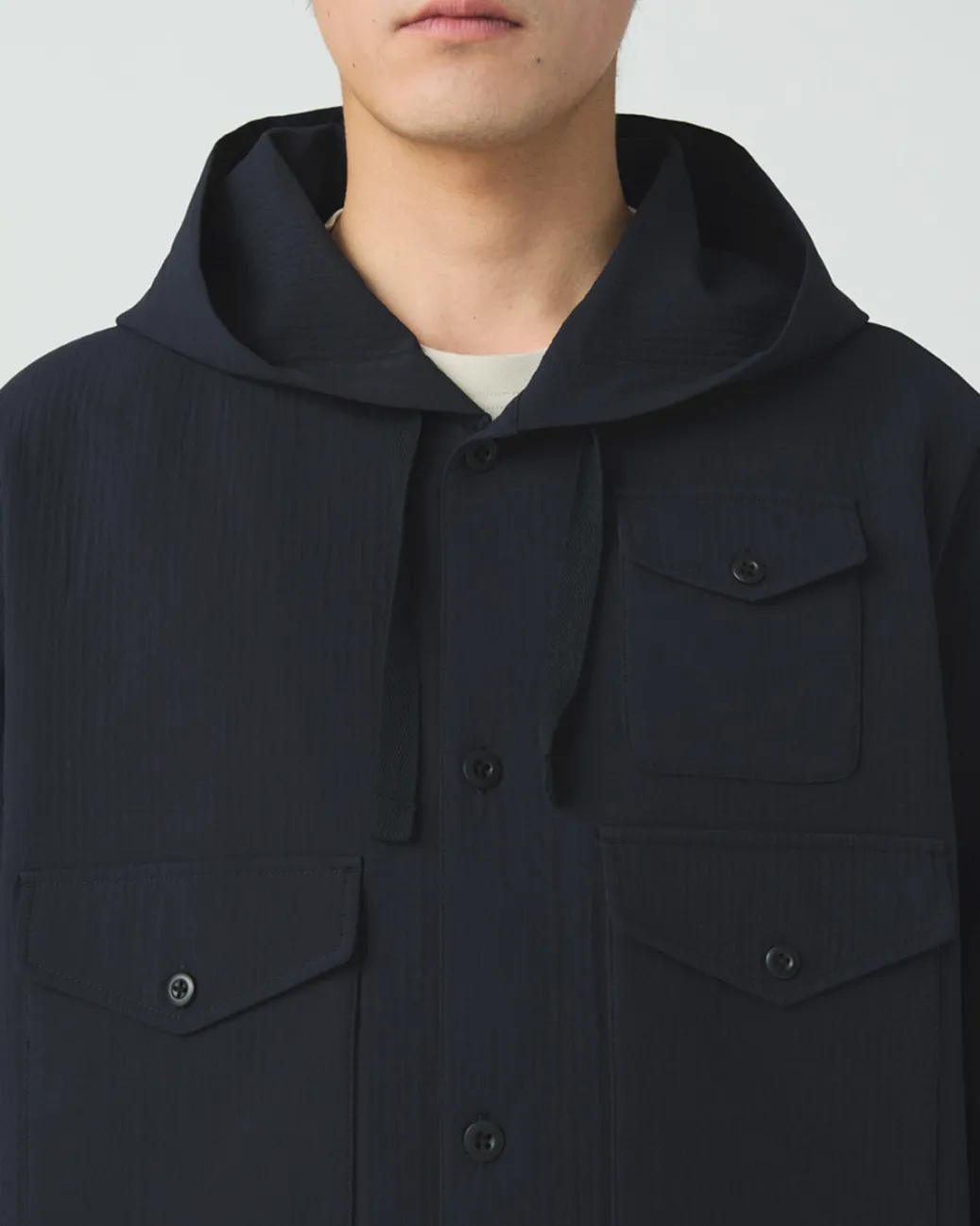 Easy Cloth Hooded Shirt