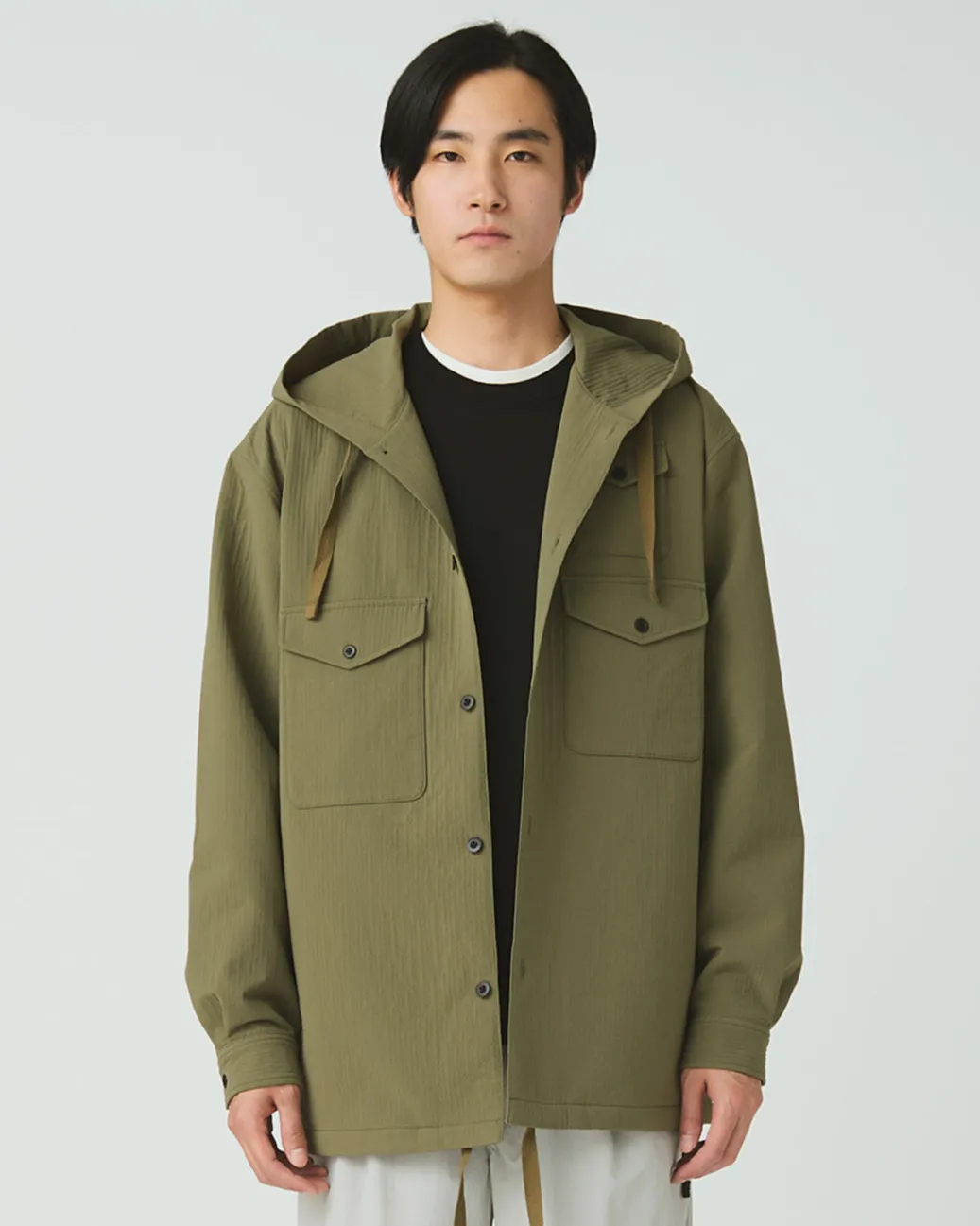 Easy Cloth Hooded Shirt