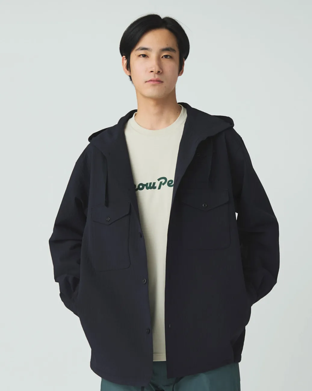 Easy Cloth Hooded Shirt