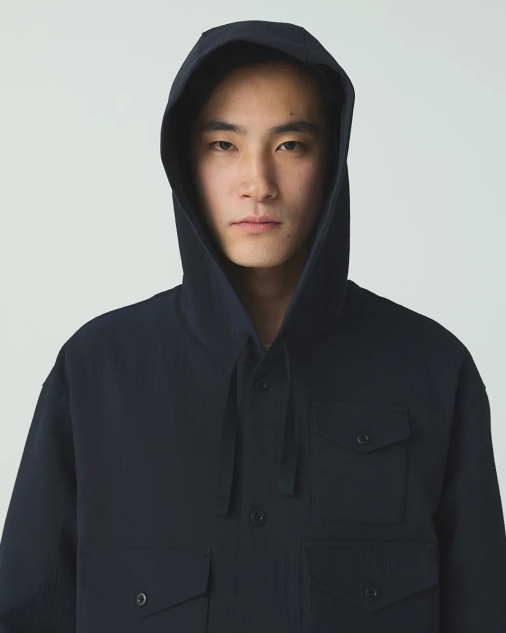 Easy Cloth Hooded Shirt