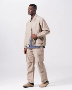 Light Dobby Cloth Harrington Jacket