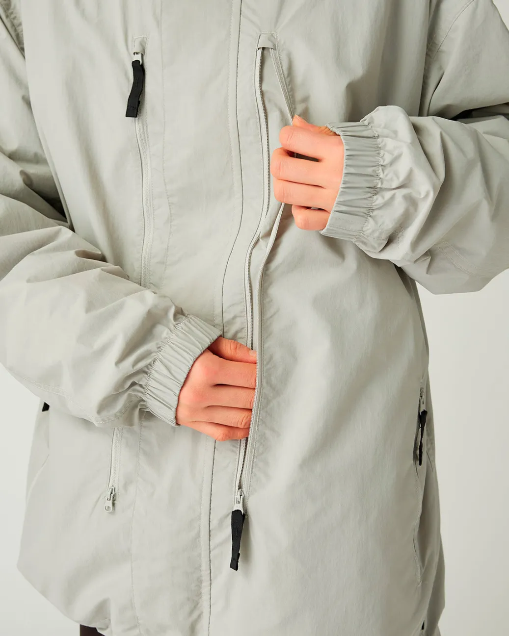 Nylon Tussah Utility Storage Jacket