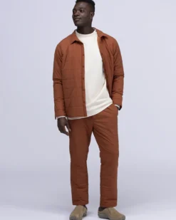 Recycled Cotton Mockneck Long Sleeve T-Shirt