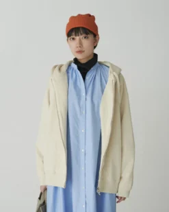 Recycled Cotton Zip-Up Hoodie
