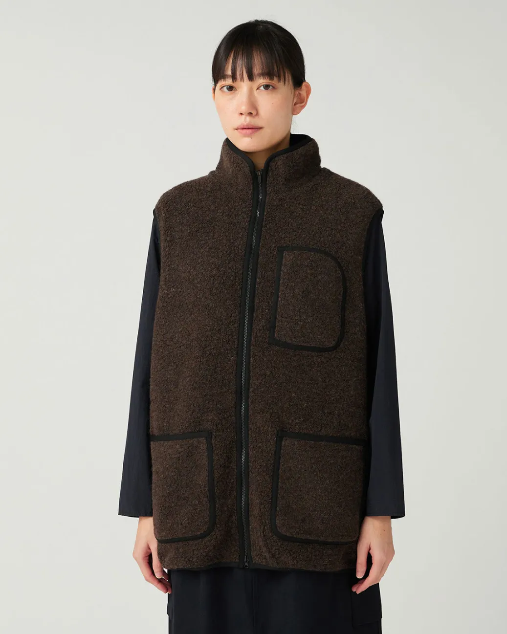 Recycled Wool Boa Vest
