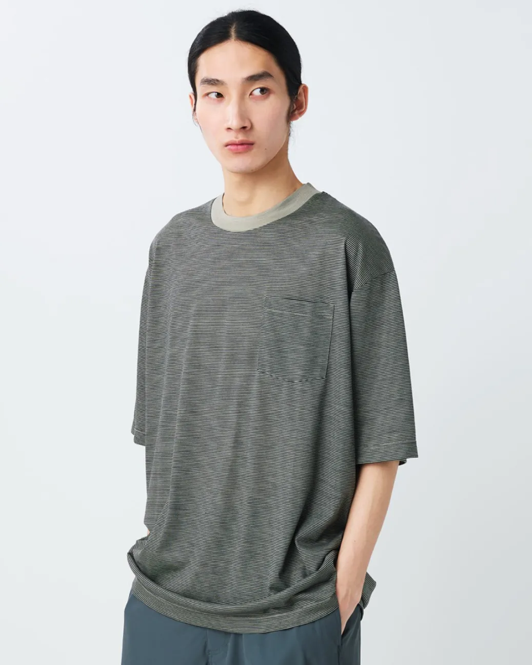 Summer Wool Stripe T-Shirt