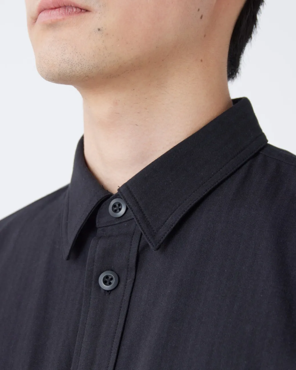 TAKIBI Herringbone Shirt Jacket