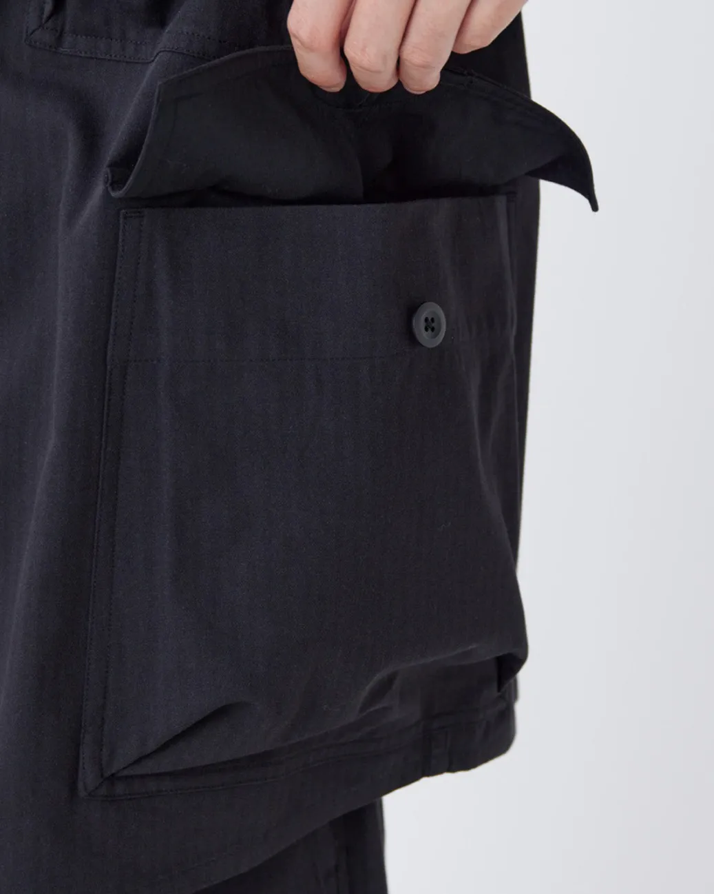 TAKIBI Herringbone Shirt Jacket