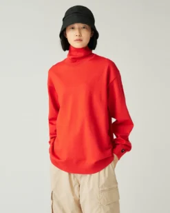 Washable Wool Turtleneck Knit