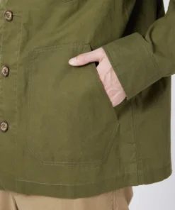 Waxed Cotton Coverall Jacket