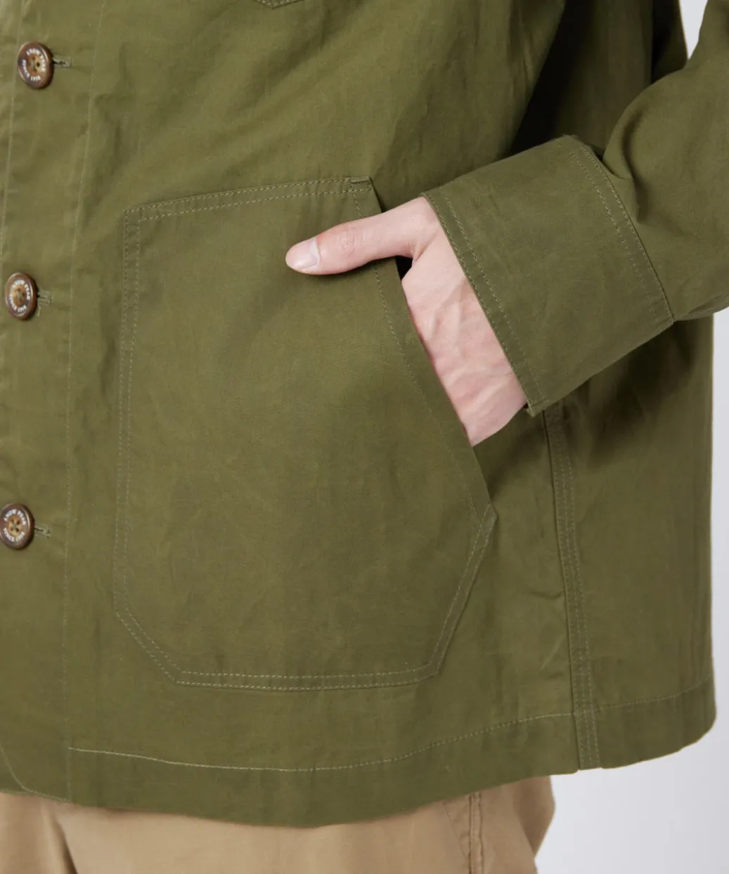 Waxed Cotton Coverall Jacket