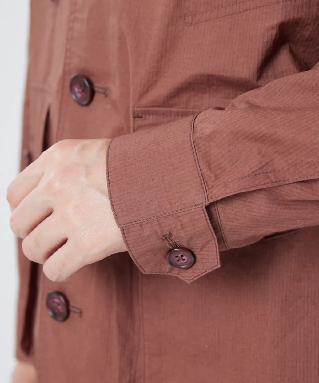 Waxed Windbreaker Jacket