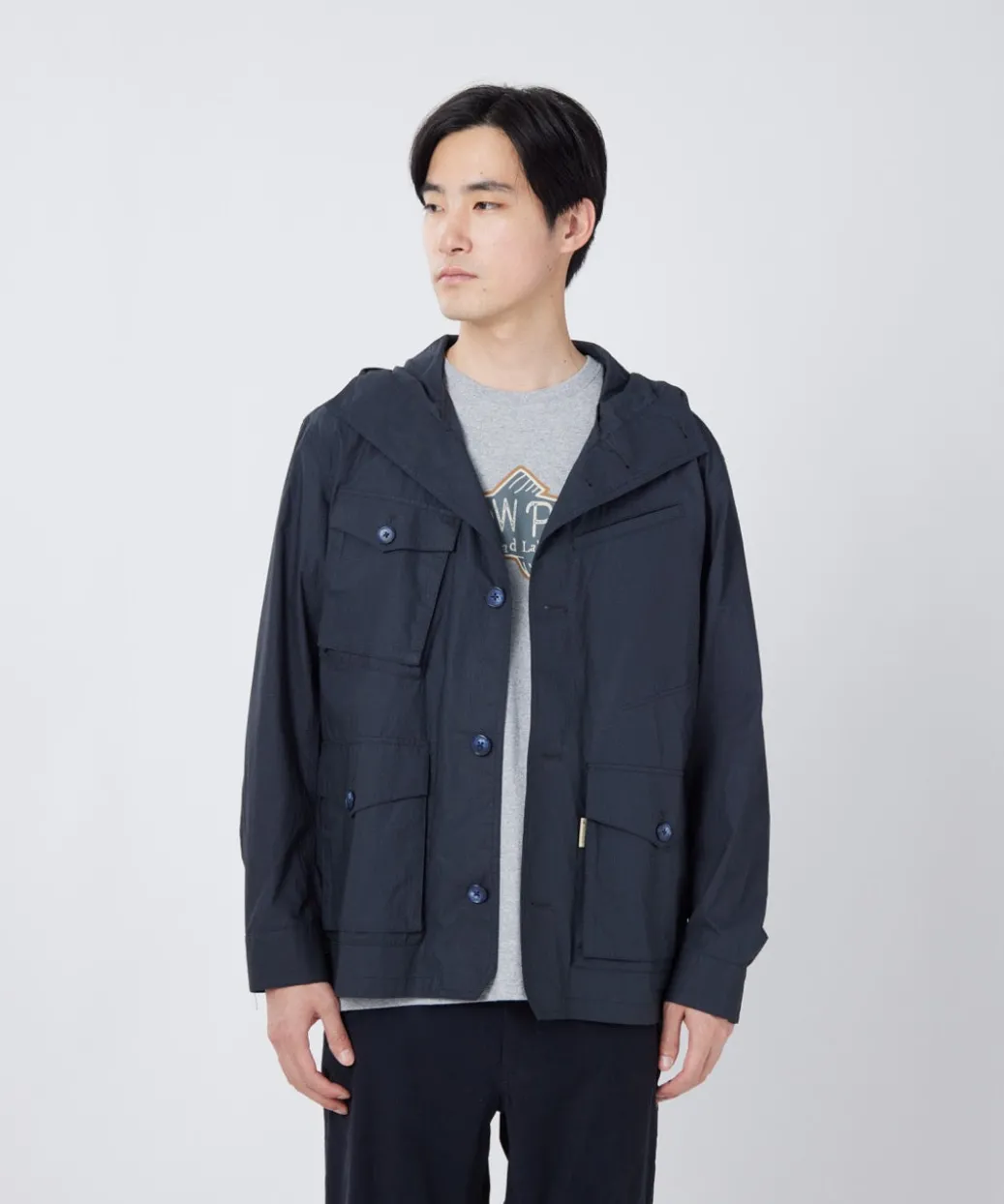 Waxed Windbreaker Jacket